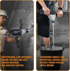 Corded Mixing Drill Machine with Spade Handle