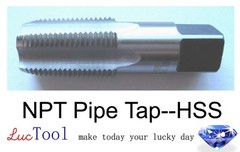 3/4-14 NPT Pipe Tap HSS NPT Taper Thread Uncoated Bright Threading Premium