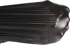 Reusable Black Plastic T-Shirt Bags, Medium 12×20 Inches for Groceries – 50 pcs