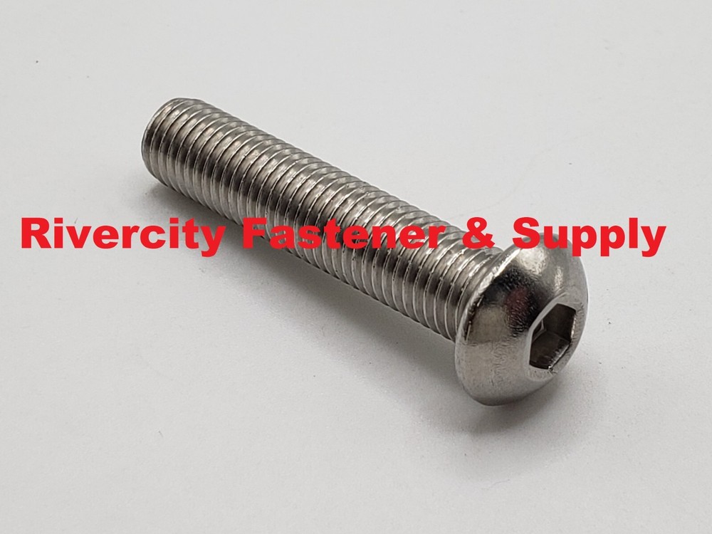 5/16-24×1-1/2 Stainless Button Allen Head Bolts 5/16×24 x 1-1/2 Screws