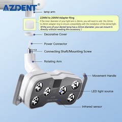 Lámpara Dental Profesional 9W – 6 LEDs con Pantalla para Sillones Dentales