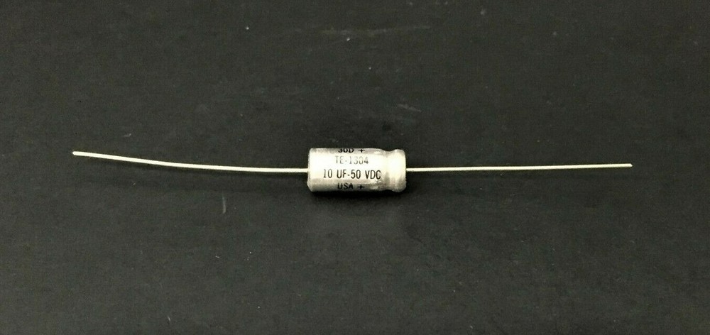 (2x) 10UF 50VDC – Electrolytic – Sprague Capacitor TE1304 – *NOS!* Free Shipping