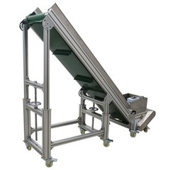 Electric PVC Belt Climbing Conveyor Inclined Conveyor for Assembly Lines 7.8″ W
