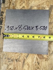 Titanium Plate 8.50” X 8.500” X .953” THK 6AL-4V Grade 5