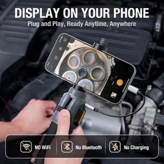 Teslong Two-Way Articulating Borescope USB-C Endoscope Inspection Camera 5FT