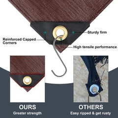 Tarp 10x20FT, 14 Mil Large Tarp, Tarps Heavy Duty Waterproof with Grommets Ev…