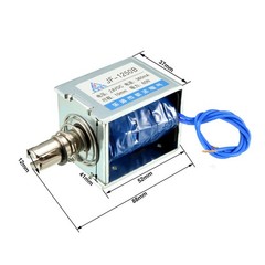 DC 24V 360mA 60N 10mm Pull Push Type Frame Linear Motion Solenoid Electromagnet