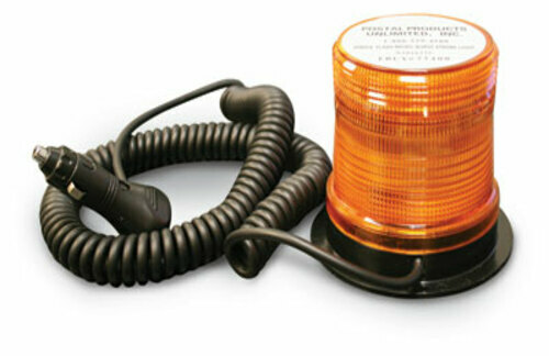 Postal Orange Car Vehicle Roof Top Dash Single Flash Emergency Strobe Light 12v