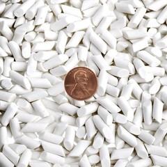 Hiceeden 8 Pounds Rock Tumbling Filler Media, 1/5″ x 2/5″ x 2/5″, White