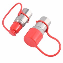 1/2″ NPT Flat Face Hydraulic Quick Connect Coupler Set for Bobcat Skid Steer
