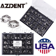 AZDENT Dental Ortho Metal Buccal Tube Bondable Roth MBT 1st 2nd Molar Non-conv