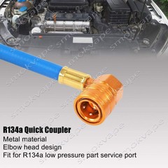 Refrigerant Recharge Kit A/C R134-a Self-Sealing Adapter for AC Sealing cans