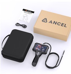 ANCEL Two-Way 180°Articulating Borescope 6.2mm Industrial Endoscope Camera 1080p