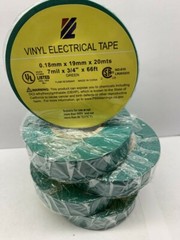VINYL PVC ELECTRICAL TAPES, FLAME RETARDANT, 3/4 66 fet green , 1 ROLL