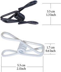 20-Pack 2″ Black Metal Clips – PVC Coated, Anti-Rust Chip Bag & Clothes Pins