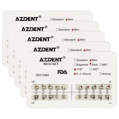 Dental Orthodontic Brackets Braces MIM Monoblock Mini Roth MBT 018 022 Hook 345