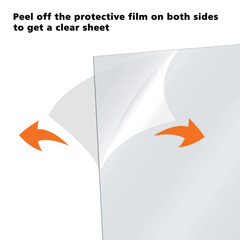 Plexiglass Sheets Acrylic Sheets 20 Pack of 11X14’’ 0.04 Thick Clear