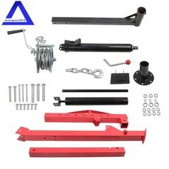 500 LBS Pickup Truck Hydraulic Dock Jib Engine Hoist Crane Mount Lift 2″ Hitch