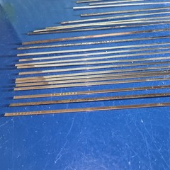Harris Stay-Silv 15% Flat Brazing Rods .050” X 1/8”. 15 Full Sticks, 8 Partial.