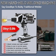 Saker Portable Electric Welding Machine,110V Portable Welder Handheld with IG