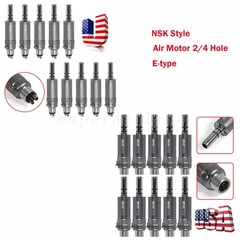 US NSK Style Dental Slow Low Speed Air Motor Handpiece 2/4 Hole E-type B2/M4