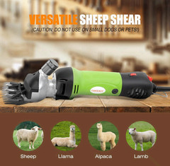 Sheep Shears 500W Professional Clippers, 6-Speed Grooming for Livestock