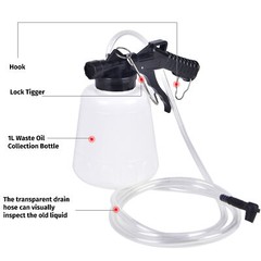 Automotive Pneumatic Vacuum Brake Clutch Fluid Bleeder Tool Adapters 70-110 PSI
