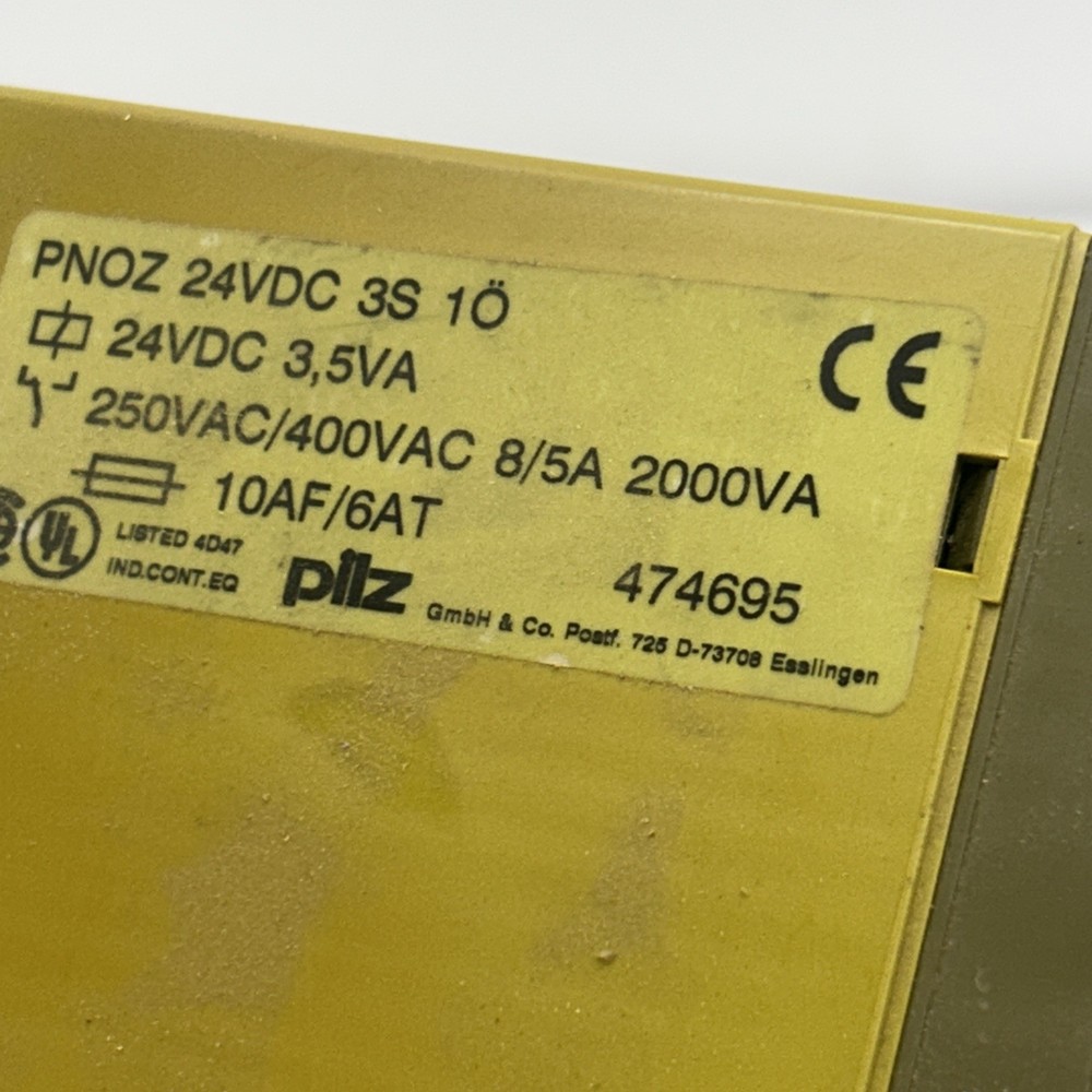 PILZ PNOZ24VDC3S10 SAFETY RELAY 24 VDC 1mods