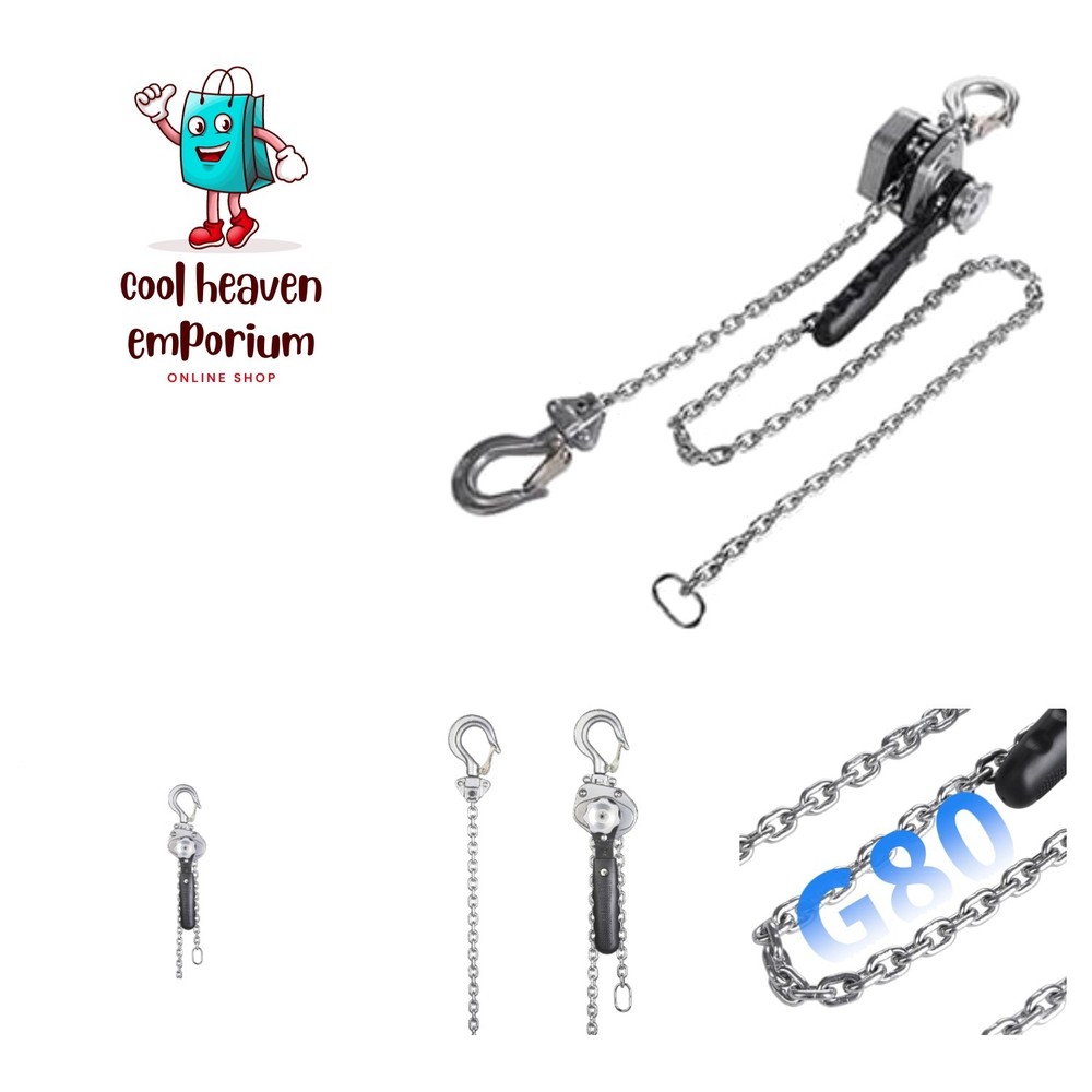 1100lbs Capacity Mini Chain Hoist – Portable & Certified for Safe Lifting
