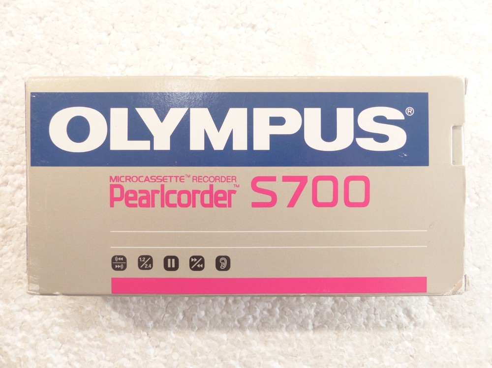 Vintage 1990s Olympus Pearlcorder S700 141-325 Microcassette Voice Recorder NEW!