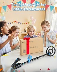 Metal Detector for Kids, Waterproof Kids Metal Detector, 7.4 Inch Search Coil wi