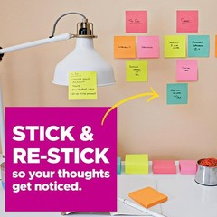 Post-it Super Sticky Notes, 3 Sticky Note Pads, 3 x 3 in., School Supplies for S