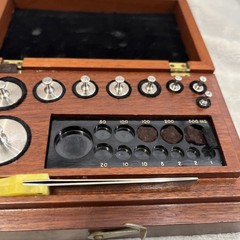 Christian Becker Brass Calibration Scale Weights Triple Beam Balance Incomplete