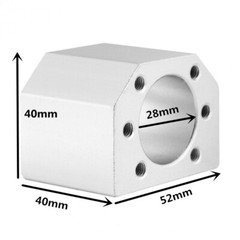 Ball Screw SFU1605 Antibacklash 250-2000mm+BK/BF12+Nut Housing+6.35*10mm Coupler