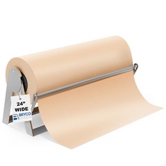 Bryco Goods – 24 Inches All Paper Roll Dispenser and Cutter 24 Inches, Silver