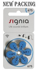 Signia Hearing Aid Batteries- Size 675 (Pack of 1) FREE SHIPPING 6 PCS BATTRIES