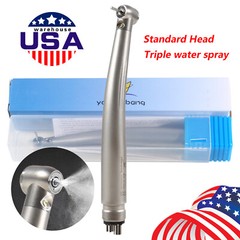 10pcs Dental Fiber Optic LED E-generator High Speed Handpiece 3 Spray 4 Hole st