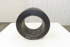Total Source 16x7x10-1/2 Press-On Forklift Tire Solid Smooth Black