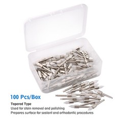 400 Disposable Dental Prophy Polishing Brush Latch Tapered Type White