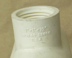 Lot of 10 PVC T Tee Fitting 1″ x 1/2″ Slip x Threaded x Slip