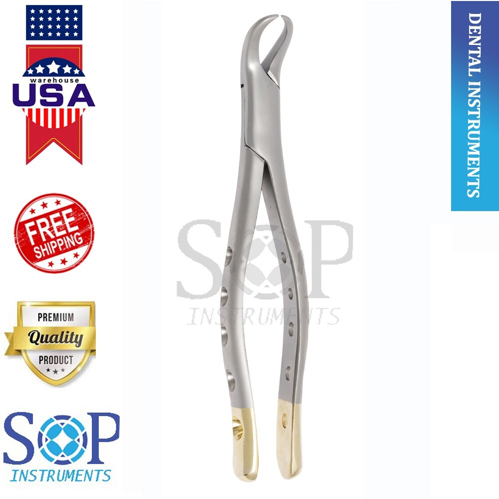 Dental Extracting Forceps #23 Lower Molars Cow Horn Dental Surgical German Grade