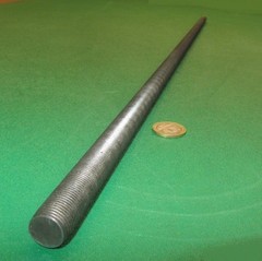 4140 Steel Threaded Rods, Grade B7, RH, 5/8″-18 x 1 Foot Length, Pkg of 2 Unit