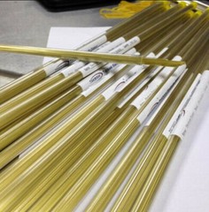 100Pcs Ø0.70-Ø1.40 X400 mm CNC EDM Drilling Electrodes Single Channel Brass Tube