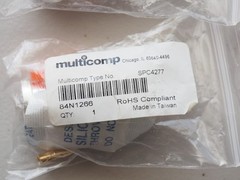 4 New MULTICOMP SPC4277 RF Coaxial Connector N Type Straight Plug Solder 50 Ohm