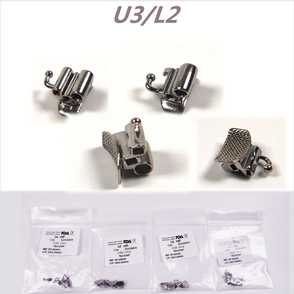 5Kit Dental Orthodontic Buccal Tubes Roth 022 1st Molar U3/L2 Convertible Triple