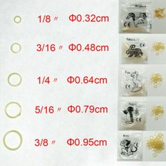 15 Sizes Dental Orthodontic Rubber Bands Elastics Latex Braces 3.5 /5.0 /6.5 oz