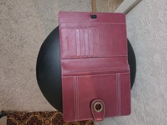 Franklin Covey Leather Red Filofax Malden A5 Organizer