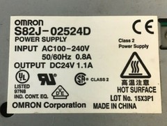 Omron S82J-02524D DC Power Supply 24 VDC 1.1A (BROKEN PLASTIC)