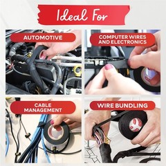 Cinta Para Arnes De Cable 3 4 Pulgadas 50 Pies 5 Paquetes Cinta Automotriz Ad…