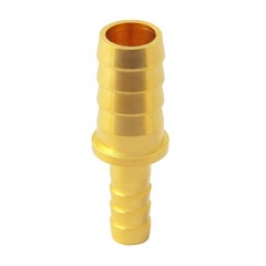 Brass Hose Barb Reducer, 5/16″ to 1/4″ Hose ID, Reducing Barbed Hose Splicer Men